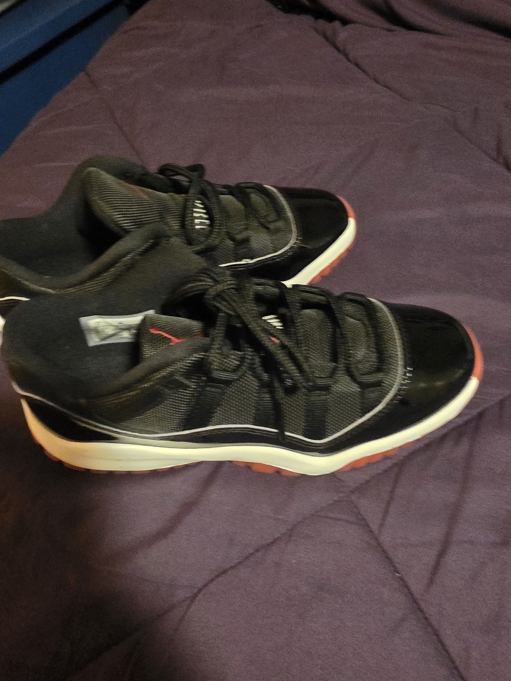 Jordan Kids Black and Red Sneakers